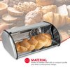 Hds Trading Stainless Steel Bread Box, Silver ZOR96015